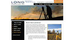 Desktop Screenshot of longsurveying.com