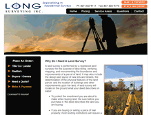 Tablet Screenshot of longsurveying.com